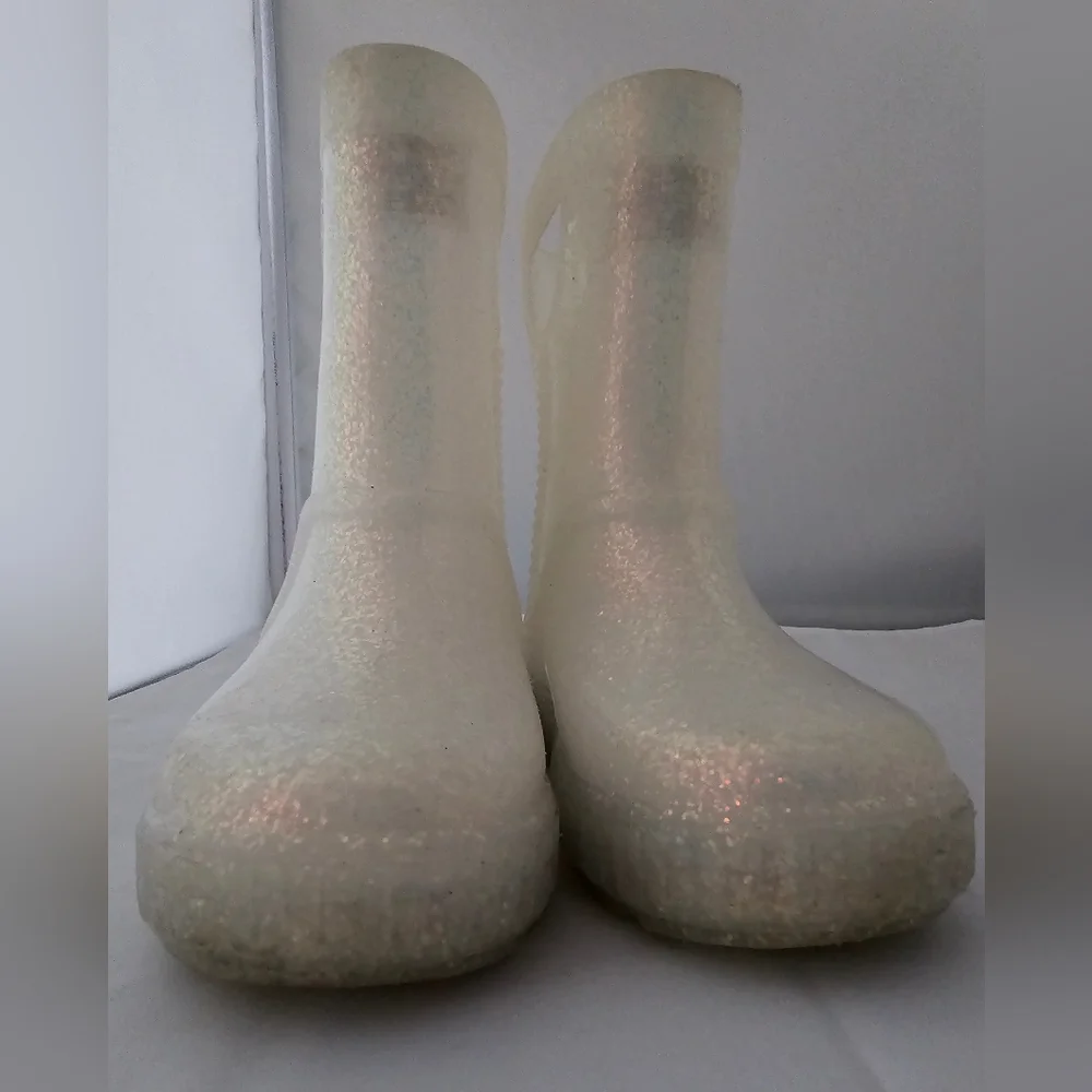 UGG Kids Glitter Rain Boots Sz 10